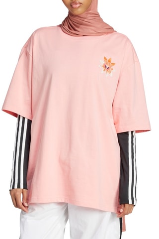 Oversized T-shirt Originals Summer Glow - Poederroze