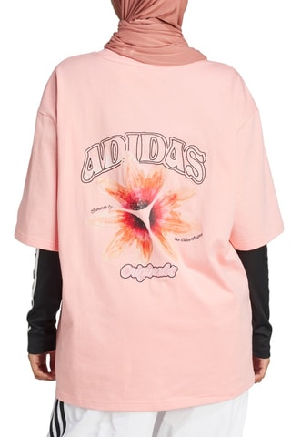 Oversized T-shirt Originals Summer Glow - Poederroze