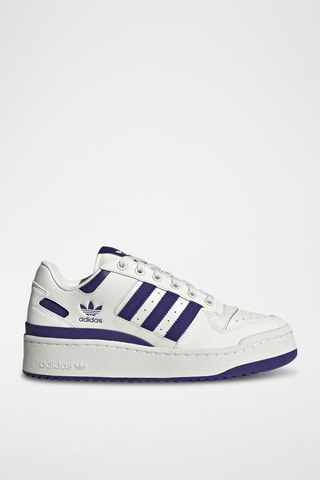 Leren Basketbalschoenen Forum Bold - Wit en Paars