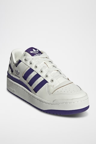 Leren Basketbalschoenen Forum Bold - Wit en Paars