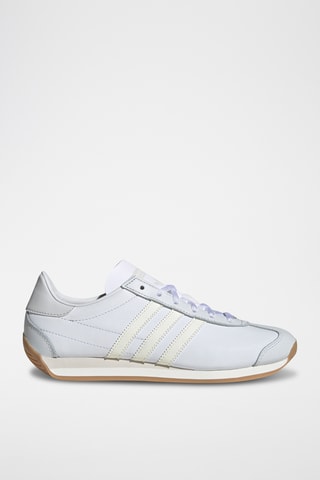 Zapatillas de piel y nobuk Country OG - Blanco y crudo