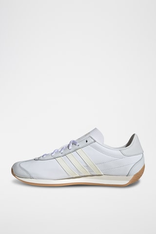 Zapatillas de piel y nobuk Country OG - Blanco y crudo