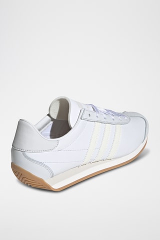 Zapatillas de piel y nobuk Country OG - Blanco y crudo