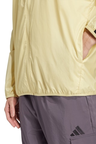 Windjack met Capuchon Essentials - Geel en Zwart