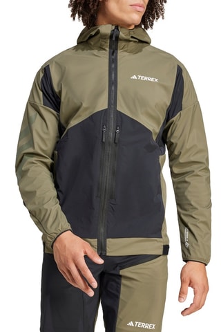 Windjack Softshell Terrex - Kaki en Zwart