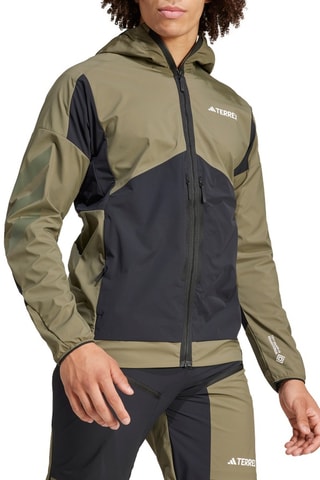 Windjack Softshell Terrex - Kaki en Zwart