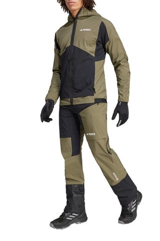 Windjack Softshell Terrex - Kaki en Zwart
