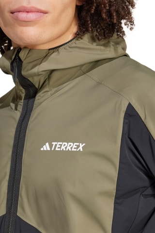 Windjack Softshell Terrex - Kaki en Zwart