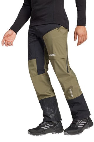 Broek Slim Softshell Terrex - Kaki en Zwart