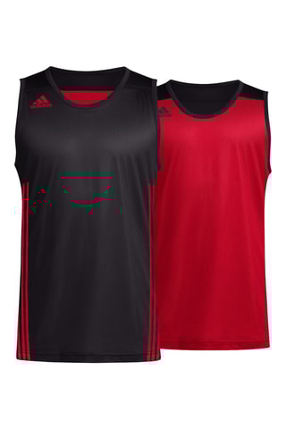 Dubbelzijdig Basketbalshirt 3G Speed R - Zwart en Rood