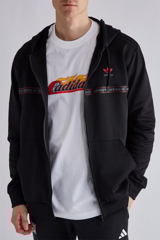 Sweater met Capuchon New York Tape - Zwart