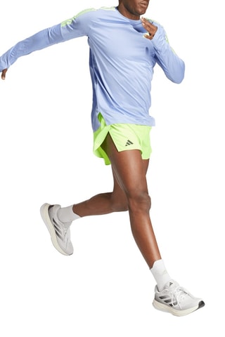 Hardloopshort Slim Fit Adizero Promo - Paars