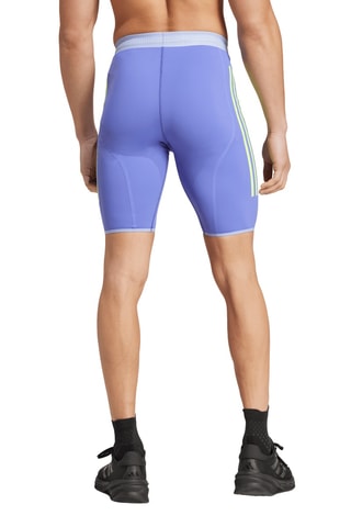 Wielrenbroekje Hoge Taille Adizero Promo - Indigoblauw en Lichtgrijs