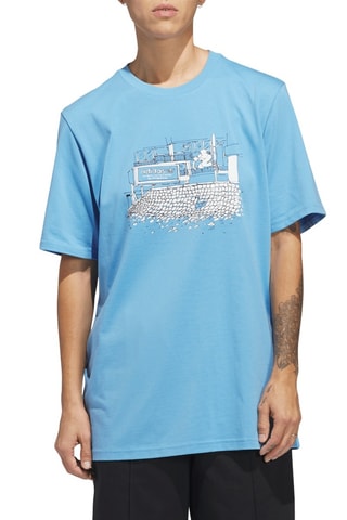 Skateboardshirt - Hemelsblauw