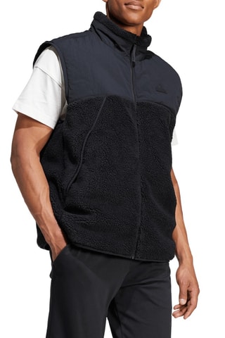 Mouwloos Fleece Jasje - Zwart