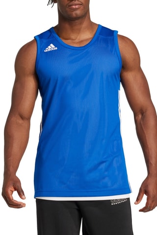 Dubbelzijdig Basketbalshirt - Koningsblauw en Wit