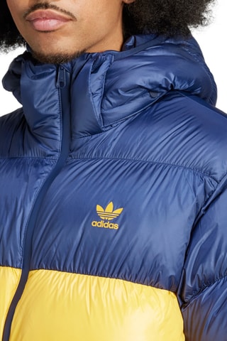 Gewatteerde Jas met Capuchon Fit Adicolor Regen - Marineblauw