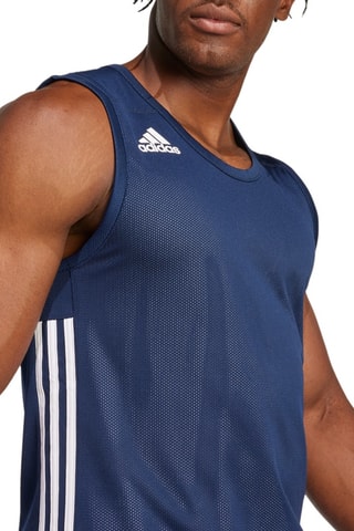 Dubbelzijdig Basketbalshirt 3G Speed R - Marineblauw en Wit