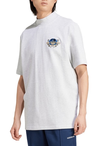 Wijd T-shirt - Lichtgrijs