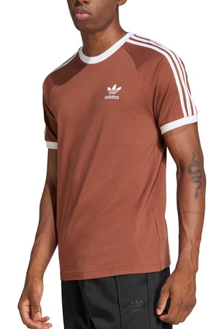 T-shirt Adicolor Classics - Bruin en Wit