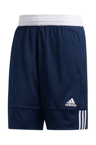 Dubbelzijdige Basketbalshort 3G Speed - Marineblauw en Wit