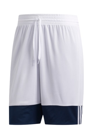 Dubbelzijdige Basketbalshort 3G Speed - Marineblauw en Wit