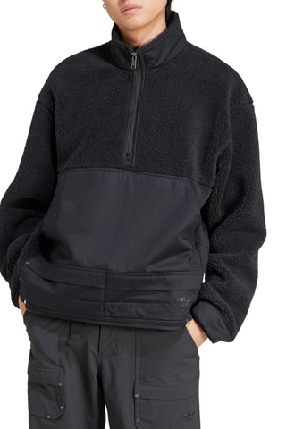 Fleece Sweater Premium Essentials - Zwart