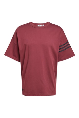 Wijd T-shirt Neuclassic - Bordeauxrood