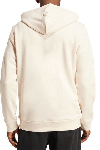 Sweater Met Capuchon French Terry Trèfle Essentials - Ecru