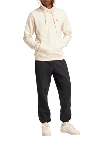 Sweater Met Capuchon French Terry Trèfle Essentials - Ecru