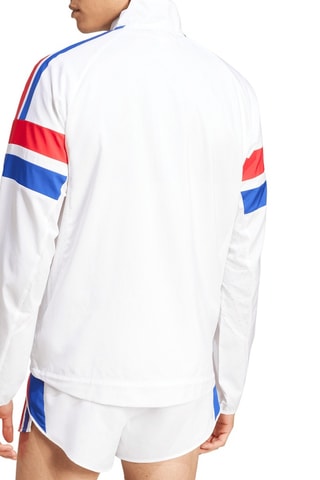 Runningjasje - Wit en Koningsblauw