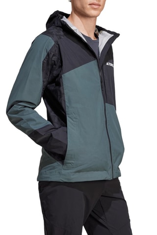 Wandeljasje met Capuchon BOA® Xperior Hybrid - Donkergroen en Zwart