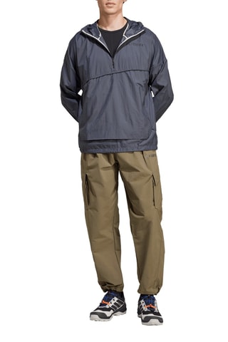 Windjack met Capuchon Terrex Xploric - Donkergrijs