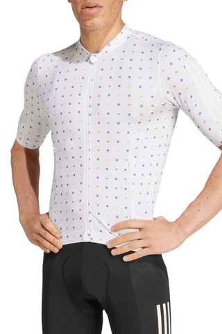 Wielrenmaillot Tempo 3-Stripes - Wit