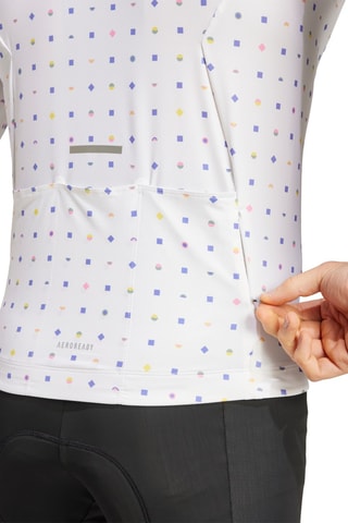 Wielrenmaillot Tempo 3-Stripes - Wit