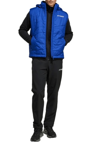 Mouwloze Gewatteerde Jas met Capuchon - Felblauw