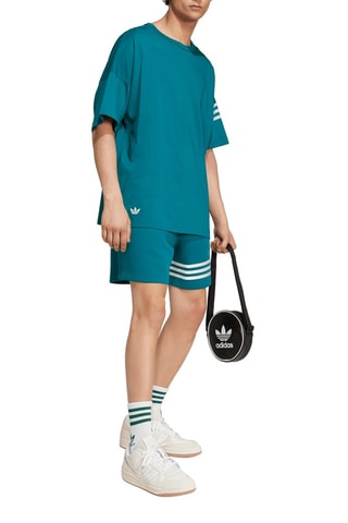 Wijd T-shirt Neuclassic - Pauwblauw