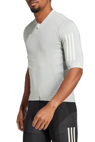 Wielrenmaillot Tempo 3-Stripes - Ecru