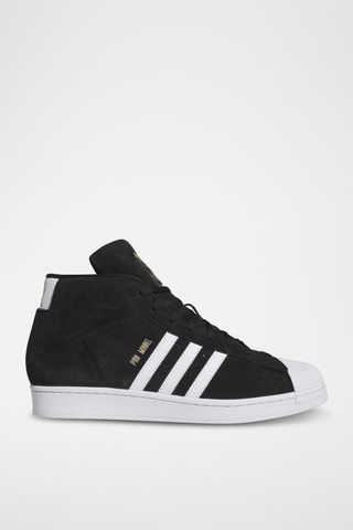 Hoge Leren Sneakers Pro Model Mid - Zwart