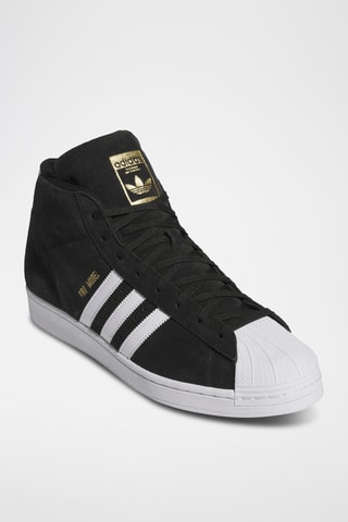 Hoge Leren Sneakers Pro Model Mid - Zwart