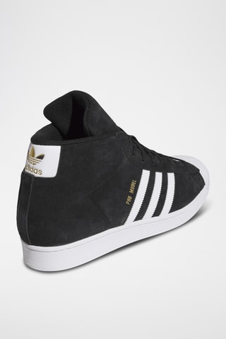 Hoge Leren Sneakers Pro Model Mid - Zwart