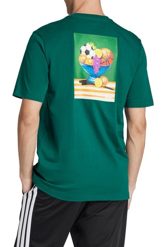 T-shirt Lounge still life bowl - Smaragdgroen