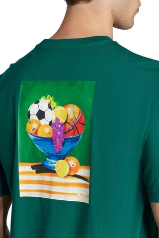 T-shirt Lounge still life bowl - Smaragdgroen