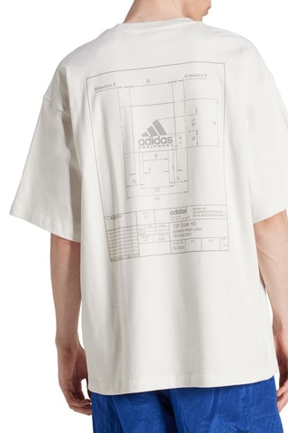 T-shirt oversized Fit EQT 1 - Wit