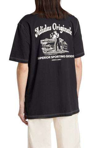 Wijd T-shirt Wabash - Zwart