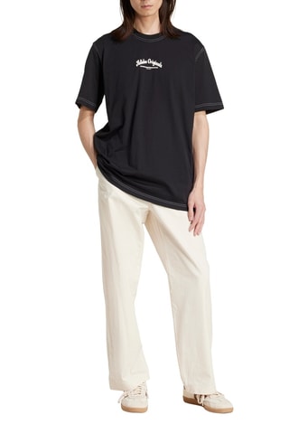 Wijd T-shirt Wabash - Zwart