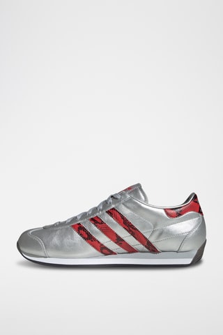 Leren Sneakers Country Japan - Zilverkleurig