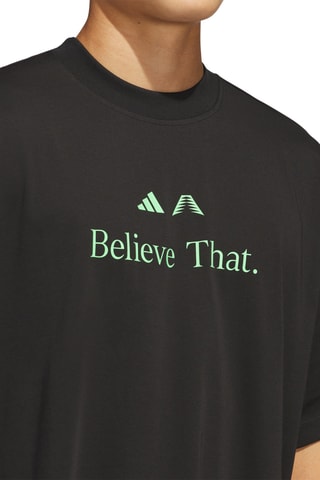 Wijd T-shirt - Zwart