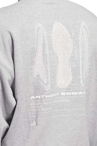 Sweater met Capuchon Anthony Edwards Seasonal - Gemêleerd Grijs