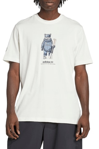 T-shirt Ski Bear - Wit